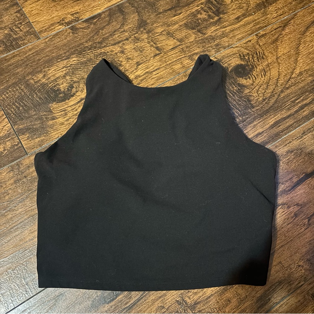 Athleta | Black Crop Top Sports Bra